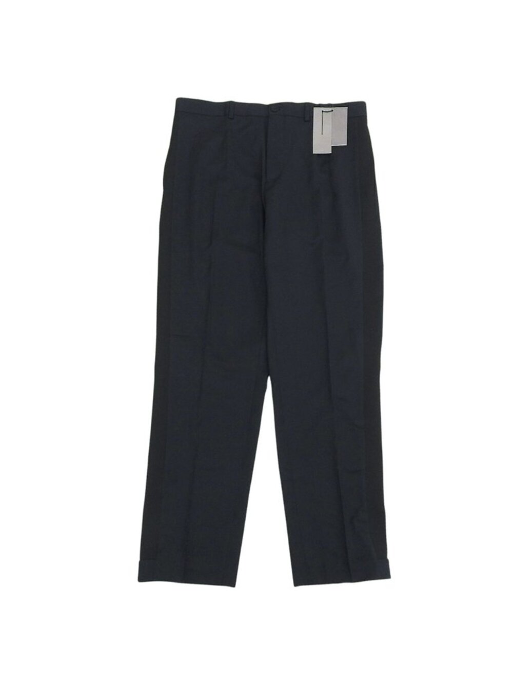 Dior Pants Trousers Long Flat-front Wool Navy 50